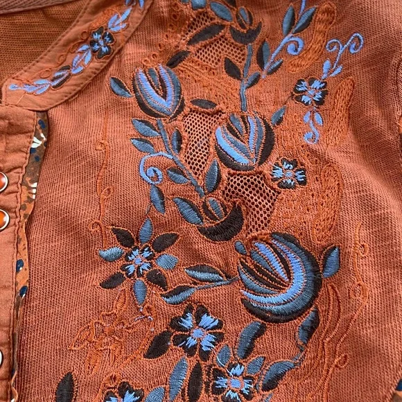 Free People Tops Free People Sundance Kid Henley Top size XS - Picture 6 of 9